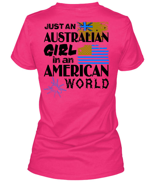 Just An Australian Girl In An American World T Shirt, Wait For Halloween T Shirt