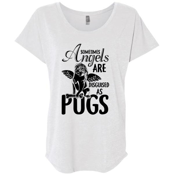 Sometimes Angels Are Disguised As Pugs T Shirt, I Love Dog T Shirt, Awesome T-Shirts