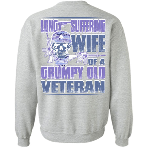I Love Veteran T Shirt, Long Suffering Wife Sweatshirt