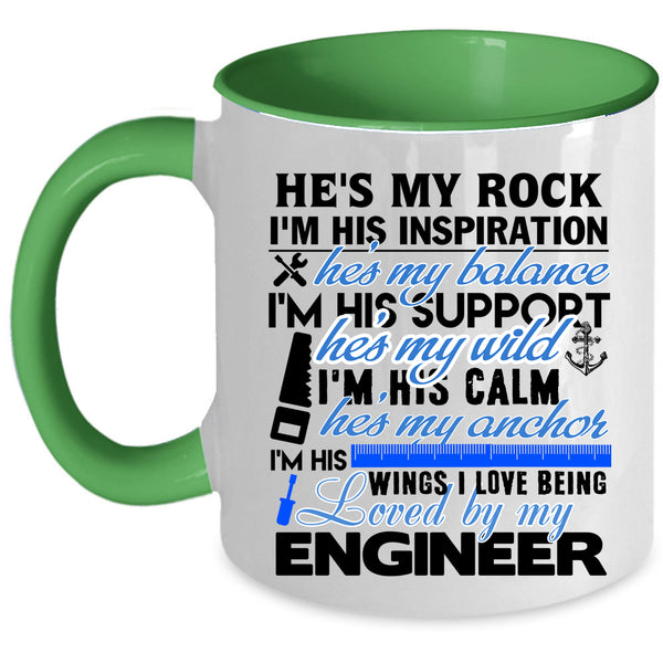 Cool Couple Coffee Mug, I Love Being Loved By My Engineer Accent Mug