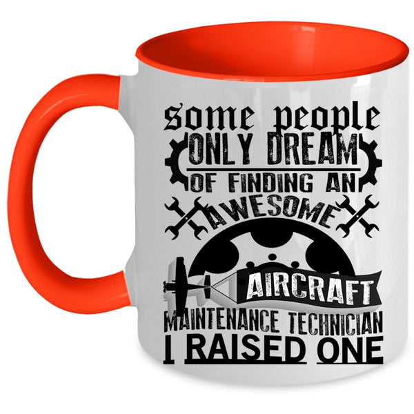 Cool Job Title Coffee Mug, Aircraft Maintenance Technician Accent Mug