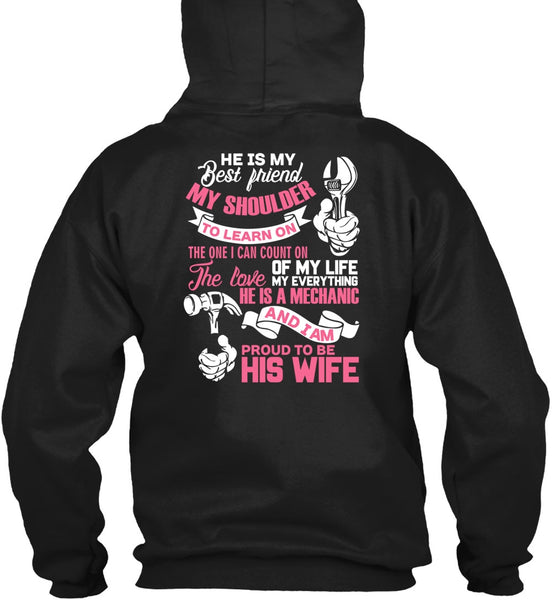 Proud To Be His Wife T Shirt, He Is My Best Friend T Shirt