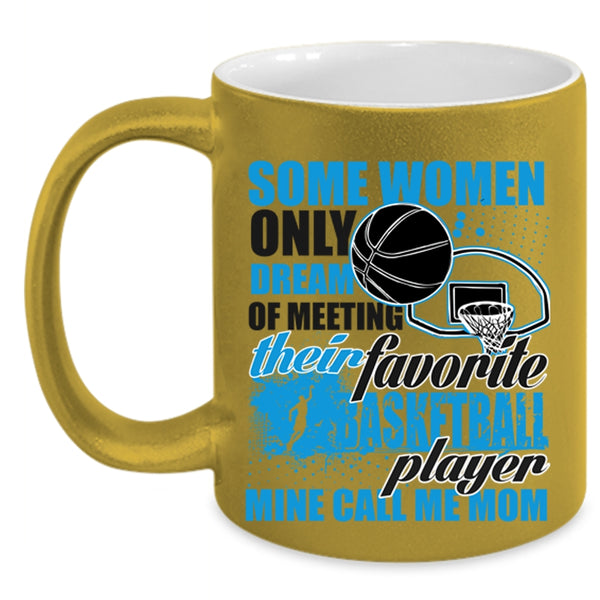 Mine Call Me Mom Coffee Mug, Favotite Basketball Player Accent Mug