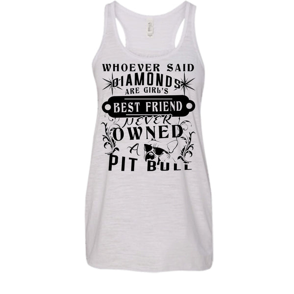 Diamonds Are Girl's Best Friend Never Owed Pit Bull Shirt, Cute Dog Shirt
