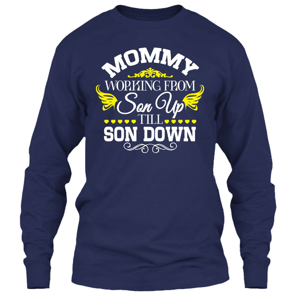 A black t-shirt with the shopify logo