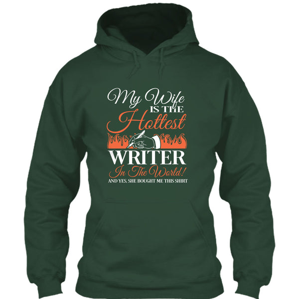 My Wife Is The Hottest Writer In The World T Shirt, I Am A Coolest Writer's Husband T Shirt