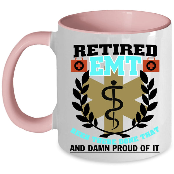 Cool Retirement Coffee Mug, Retired Emt Accent Mug