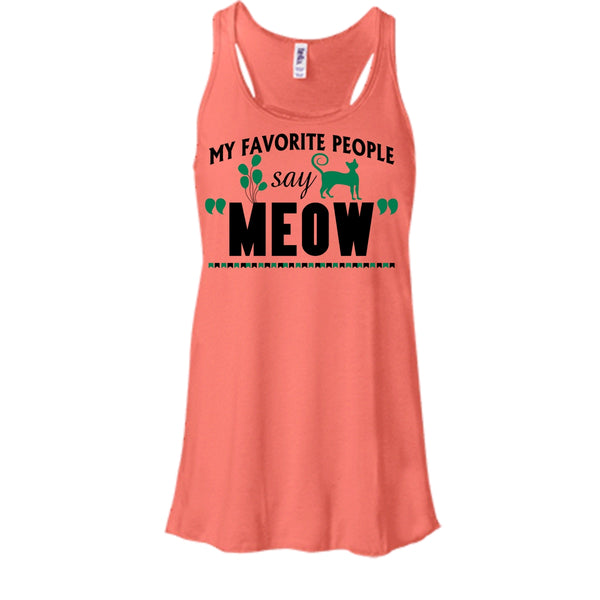 My Favorite Say Meow Shirt, I Love My Cat Shirt
