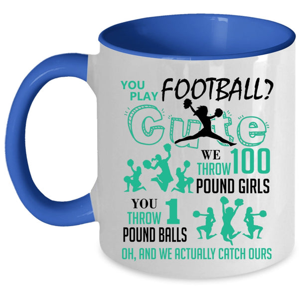 Cute Football Player Coffee Mug, You Play Football Accent Mug