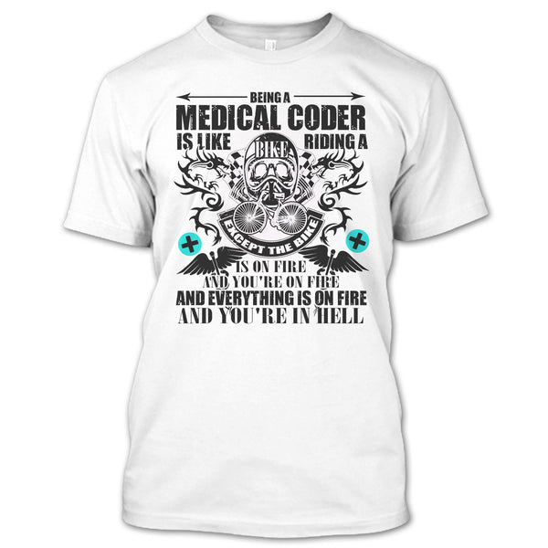 A black t-shirt with the shopify logo