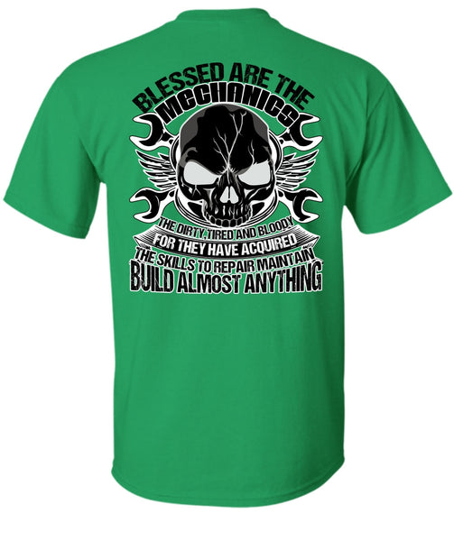 Blessed Are The Mechanics T Shirt, I Love Mechanic T Shirt