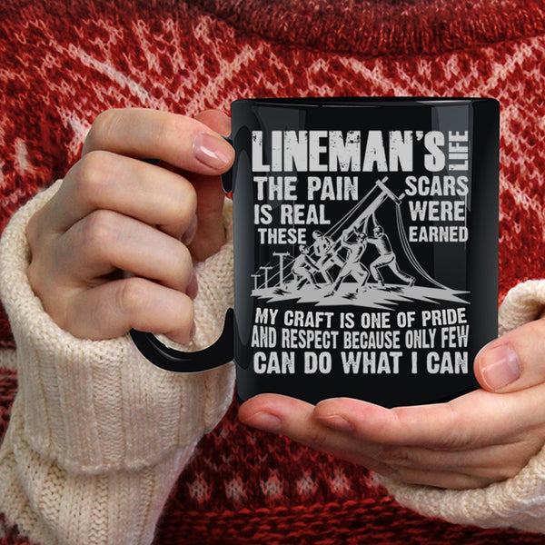 Lineman's Life Coffee Mug, Awesome Gift For Linemen Coffee Cup