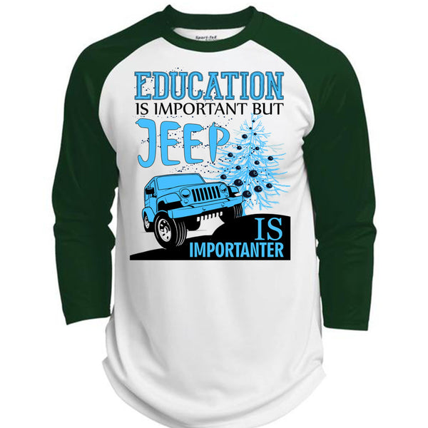 Education Is Important T Shirt, I Love My Jeep T Shirt, Awesome T-Shirts  (Polyester Game Baseball Jersey)