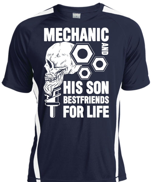 Mechanic And His Son Best Friend T Shirt, Being A Mechanic T Shirt, Cool Shirt