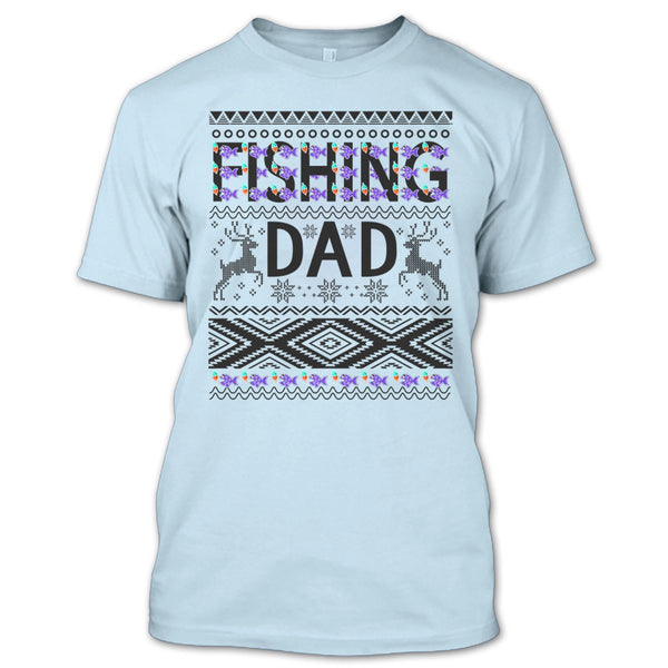 Fishing Dad T Shirt, Merry Christmas Gift T Shirt
