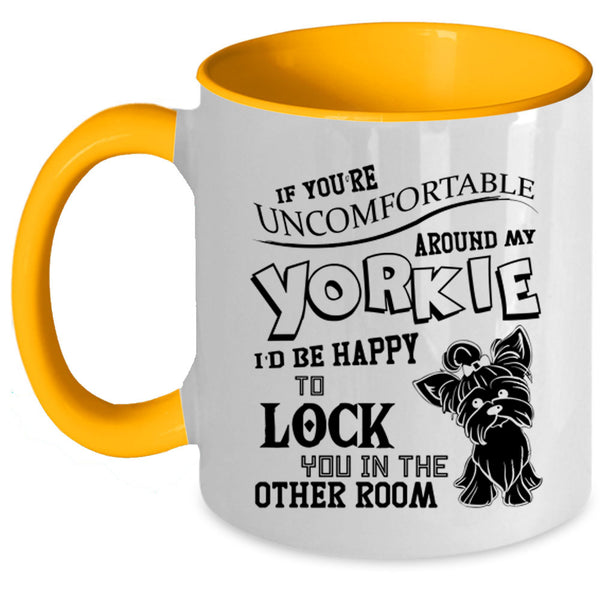 Cool Gift For Yorkie Lover Coffee Mug, My Yorkie Accent Mug