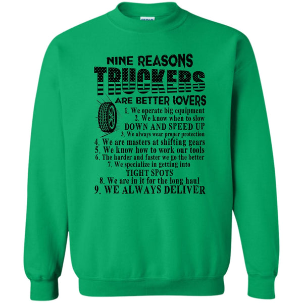 Tow Truck Driver T Shirt, Nine Reasons Truckers Sweatshirt