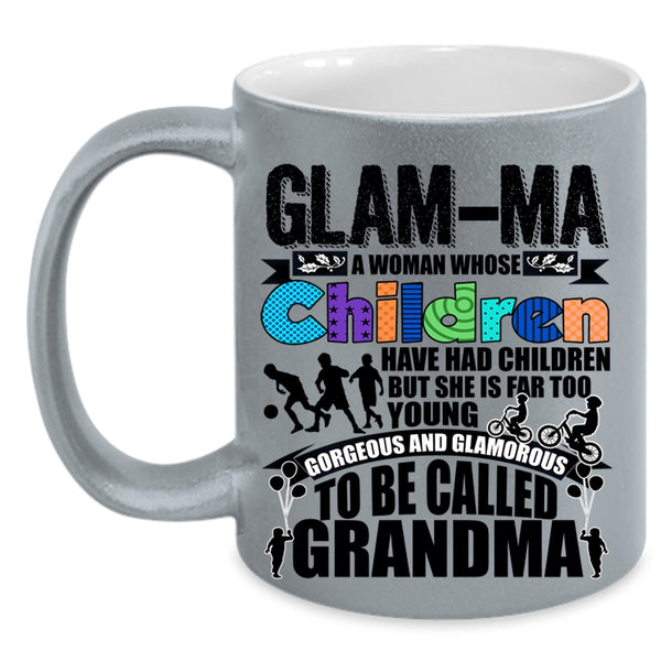 Cute Children Coffee Mug, To Be Called Grandma Accent Mug
