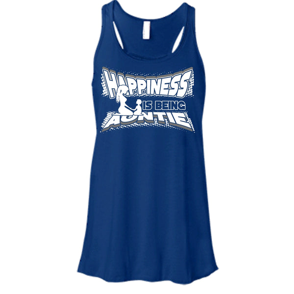 Happiness Is Being Autie T Shirt, Coolest Auntie Tank Top