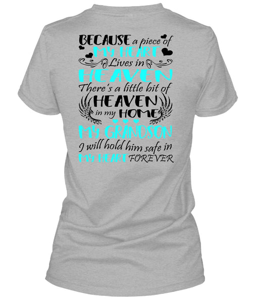 Heaven In My Home My Grandson T Shirt, I Love Grandson T Shirt