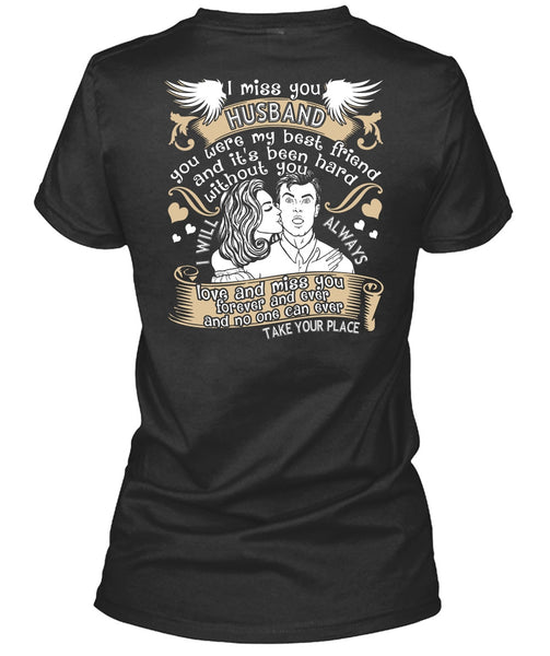 I Miss You Husband T Shirt, Love And Miss You T Shirt