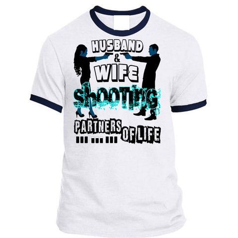A black t-shirt with the shopify logo