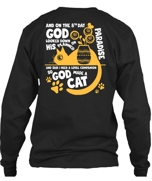 God Made A Cat T Shirt, His Planned On Paradise T Shirt