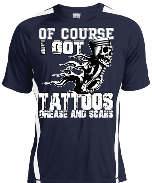 I Got Tattoos Grease T Shirt, I Love Mechanic T Shirt, Cool Shirt