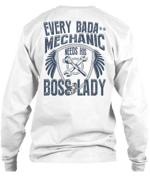 Mechanic Needs His Boss Lady T Shirt, I Love Mechanic T Shirt
