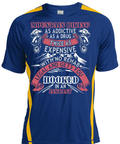 Mountain Biking T Shirt, Gets You Hooked T Shirt, Cool Shirt