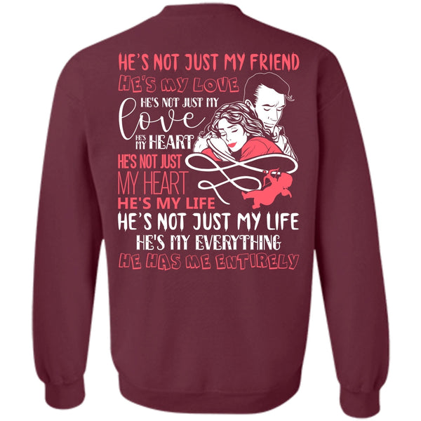 He's My Love T Shirt, I Love Wife Sweatshirt