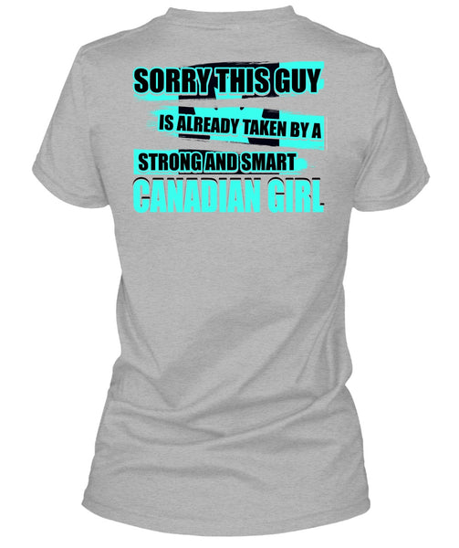 Strong And Smart Canadian Girl T Shirt, I Love Lady T Shirt