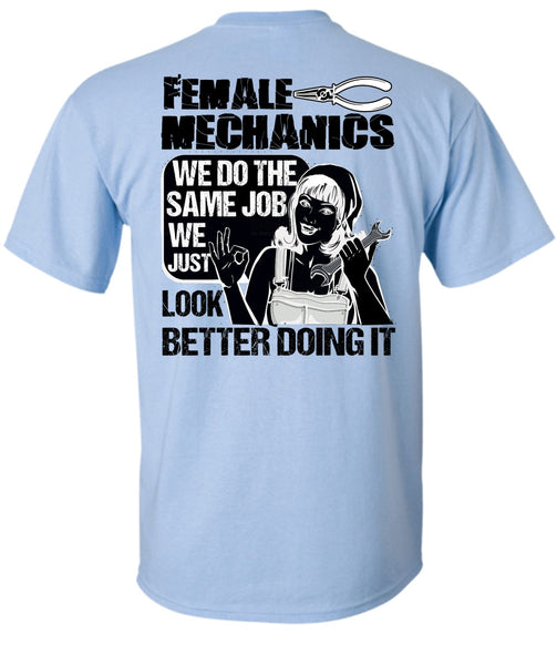 Female Mechanics T Shirt, I Love Mechanic T Shirt