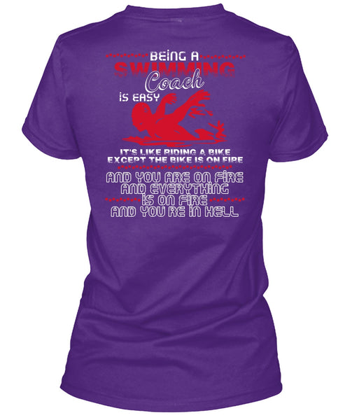 Being A Swimming Coach T Shirt, You're In Hell T Shirt