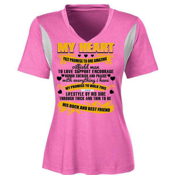 Promise To One Amazing Oilfield Man T Shirt, His Rock And Best Friend T Shirt, Awesome T-Shirts
