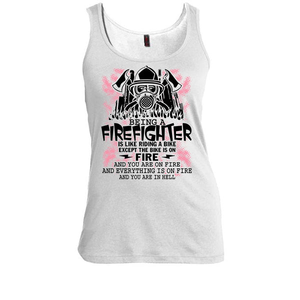 Being A Firefighter Is Like Riding A Bike T Shirt, I Am A Firefighter T Shirt, Awesome t-shirts