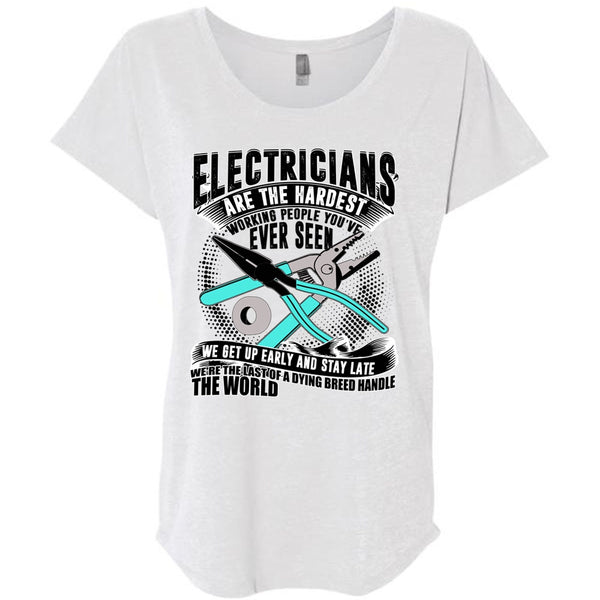 Electricians Are The Hardest Working T Shirt, I Love Electrician T Shirt, Awesome T-Shirts