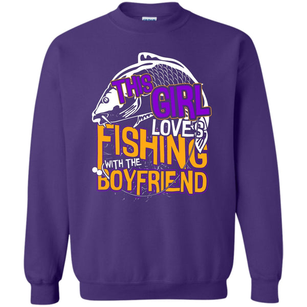 Fishing With The Boyfriend T Shirt, Coolest Fishing Sweatshirt