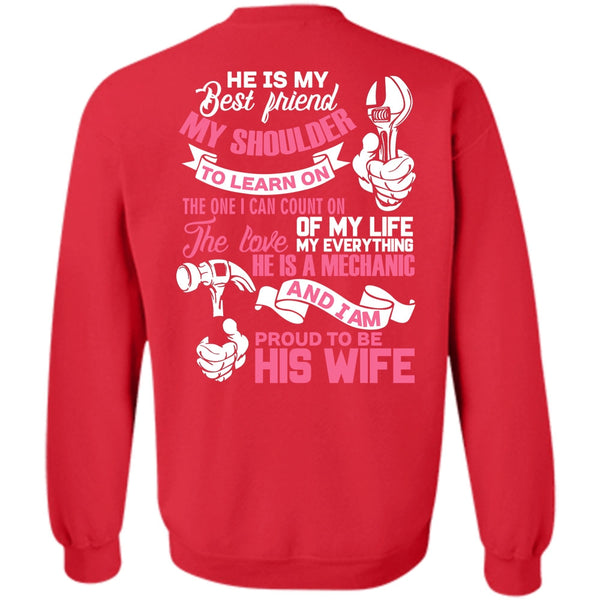 He Is My Best Friend T Shirt, I Love Wife Sweatshirt
