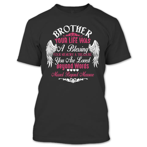 A black t-shirt with the shopify logo