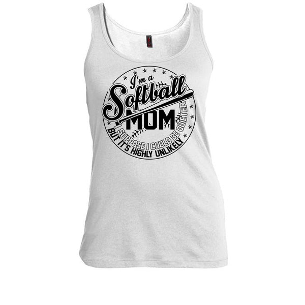 I'm A Softball Mom T Shirt, Sporty Mom Tank Top