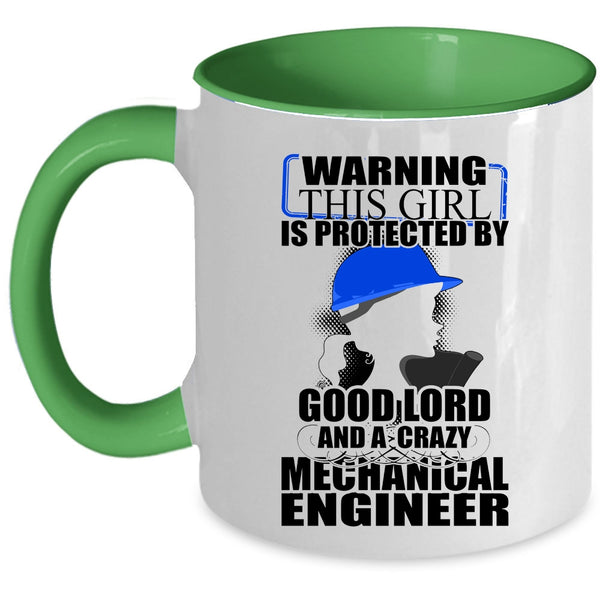 Couple Coffee Mug, This Girl Is Protected By A Mechanical Engineer Accent Mug