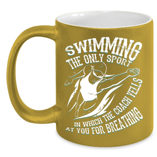 Swimming Coffee Mug, Awesome Gift For Swimmer Coffee Cup