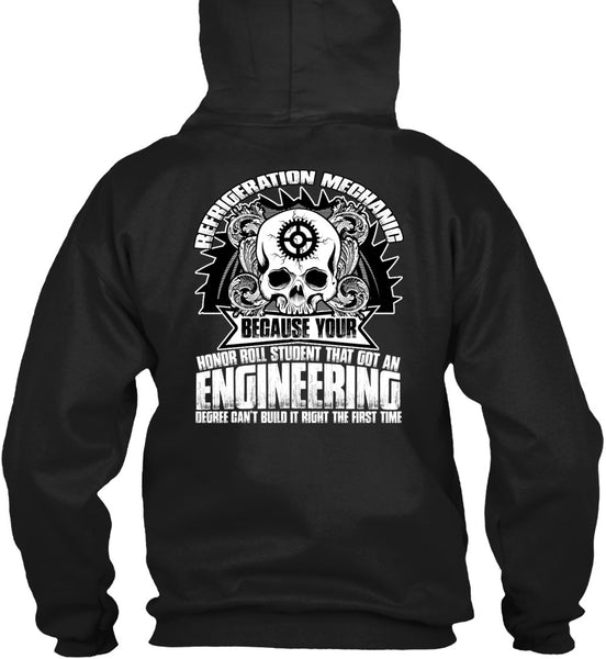 Refrigeration Mechanic T Shirt, Engineering Degree T Shirt