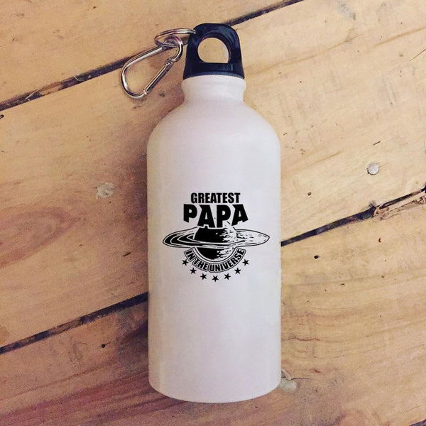 Greatest Papa In The Universe 20 oz Stainless Steel Bottle,Best Dad Ever Outdoor Sports Water Bottle