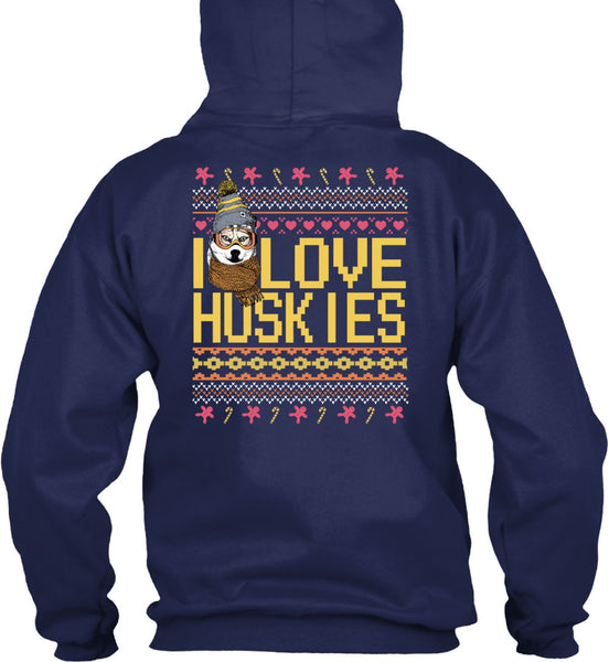 I Love Huskies T Shirt, This Girl Loves Christmas T Shirt