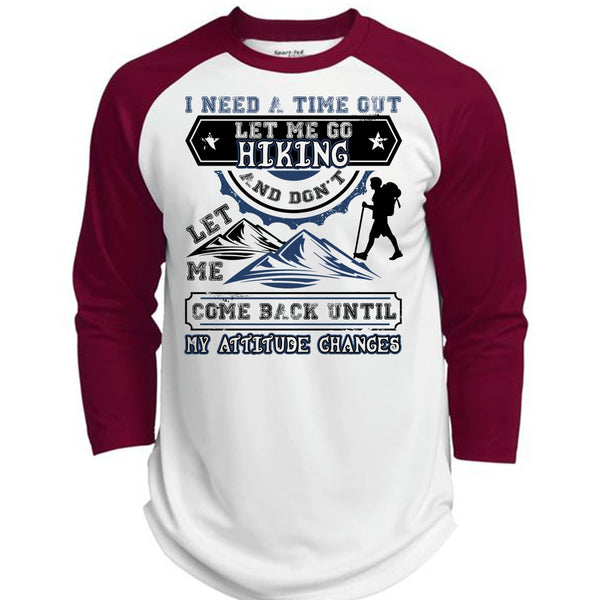 Let Me Go Hiking T Shirt, I Love Hiking T Shirt, Awesome T-Shirts  (Polyester Game Baseball Jersey)