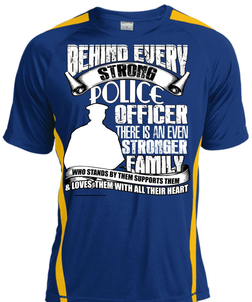 Strong Police Officer T Shirt, Stronger Family T Shirt, Cool Shirt
