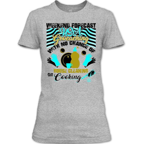 Weekend Forecast USA Geocaching T Shirt, USA Geocaching T Shirt