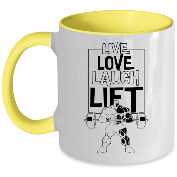 Cool Sport Coffee Mug, Live Love Lift Accent Mug